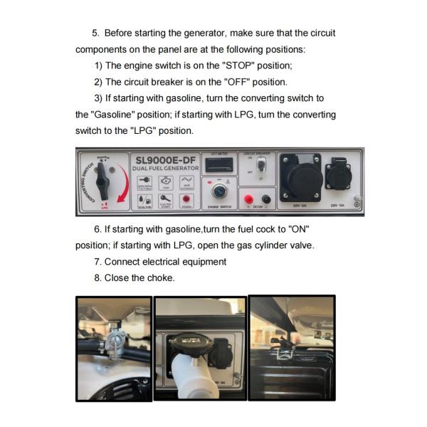 10kw 12kva 12kw 15kva Silent Multi Fuel Generator Gas /LPG/ Gasoline 50hz/60hz CE/EPA Certification