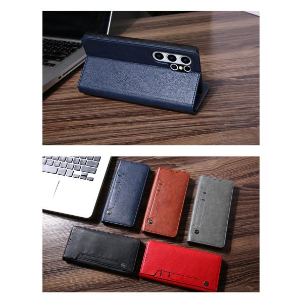 Custom Leather I Phone Case With Card Holders Flip Wallet Stand Leather Phone Cover