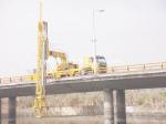 22 M Under Bridge Inspection Platform In Yellow Color , Under Bridge Work
