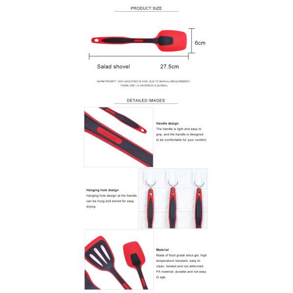 OEM ODM Heat Resistant Silicone Kitchen Utensil Cooking Spatulas