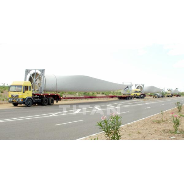 Extendable Telescopic Blade Semi Trailer for Windmill Turbine Blade Transportation
