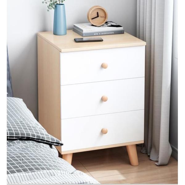 ODM 2 Drawer Wooden Bedside Table , Scratch Resistant 16 Inch Nightstand