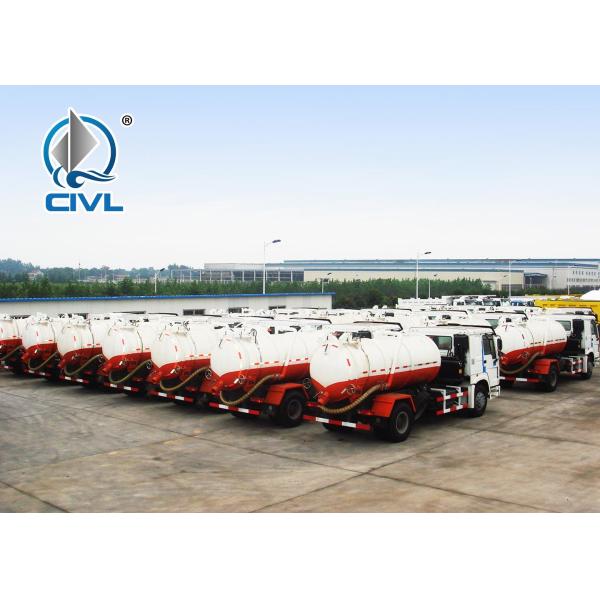 New Light Type 5 - 6CBM LHD 4X2 Sewage Suction Truck Sinotruk Howo7, Combination Sewer Cleaning Truck