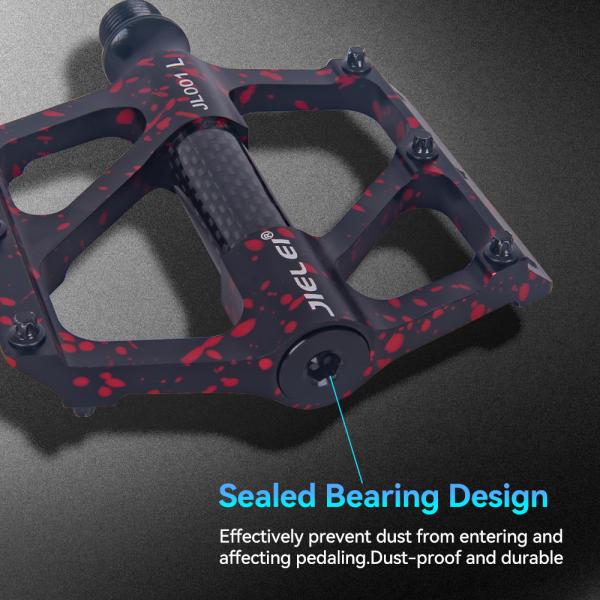 JIELEI Bicycle Pedal Aluminum Alloy Ultralight Seal 3 Bearing Road Bicycle Pedals Accessories Mountain Road Bike Bearing Pedal