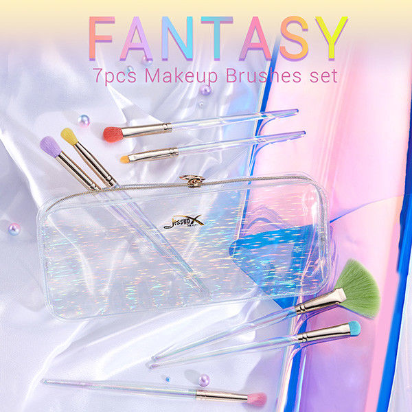 7pcs Fantasy Jessup Makeup Brush Set With PU Travel Bag