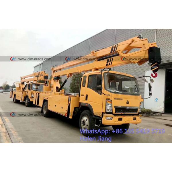 Sinotruck HOWO 4x2 RHD 20m 22m Telescopic Boom Aerial Lift Truck