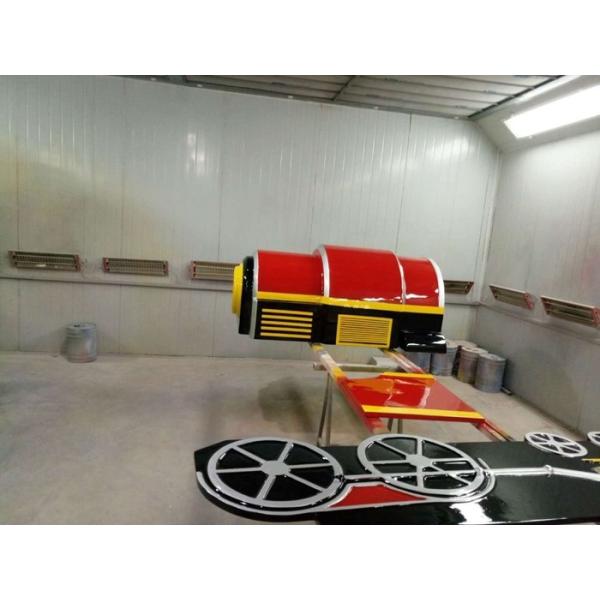 Pollution Free Trackless Train Amusement Ride With Smoke Steam Spray Device