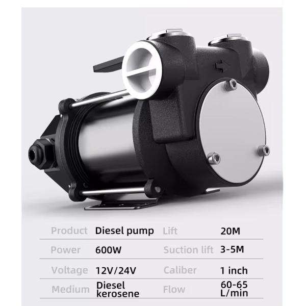 Oil Pump High Flow Compact Size 220 Volt 60L/min Portable Diesel Fuel Transfer Pump