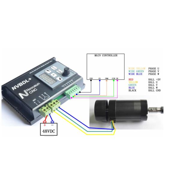 400w brushless dc motor 48V 12000rpm Mini engraving cnc