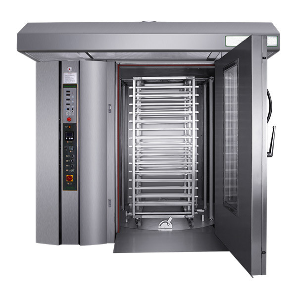 Rotating Convection Industrial Baking Oven Digital Timer 3500kg Low Exhaust Emission