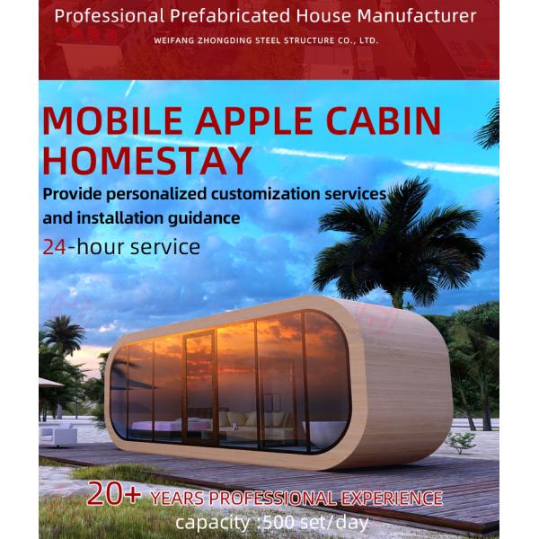Customized Professional Mobile Capsule House Modern Design Apple Cabin Container Home