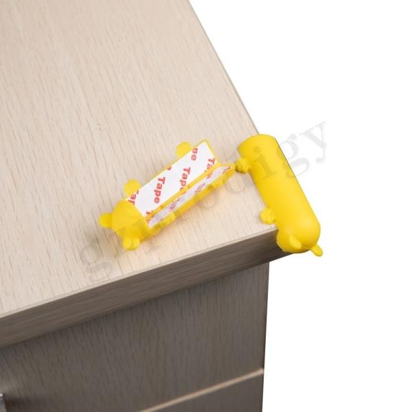 Adhesive Kids Safety Proof Furniture Bumper Double Sided Tape Food-Graded Silicone Corner Protectors