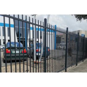 China 2400mm Railing Aluminium Tubular Fencing Flat Top Tubular Aluminum Fence on sale