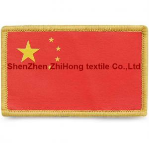 China High quality embroidery army badges hook and loop fastener military patch on sale