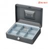 6 Cell Money Bank Box With Key Lock , Grey Color Money Storage Safes for sale