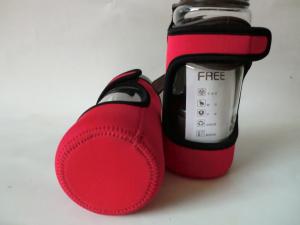 Quality 5mm promotional neoprene holder for glass bottle, neoprene glass water bottle cooler wholesale