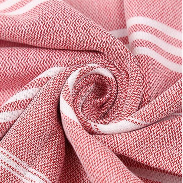 easy cleanup Tassel Beach Towel Odor Resistant Turkish Cotton Beach Towel