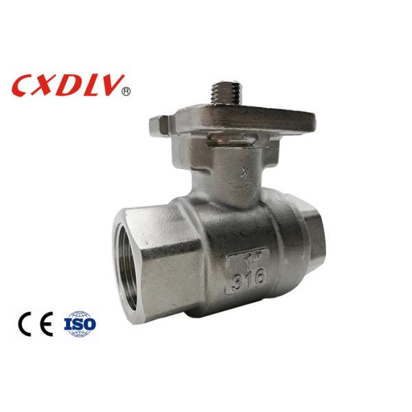 Cheap 2PC Stainless Steel 316 Ball Valves 1000WOG with Mounting Pad for sale