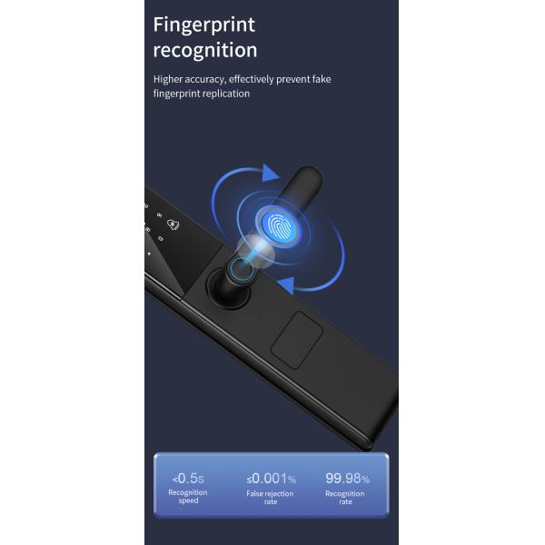 Handle Smart Door Lock 6068mortise Fingerprint Camera Lock