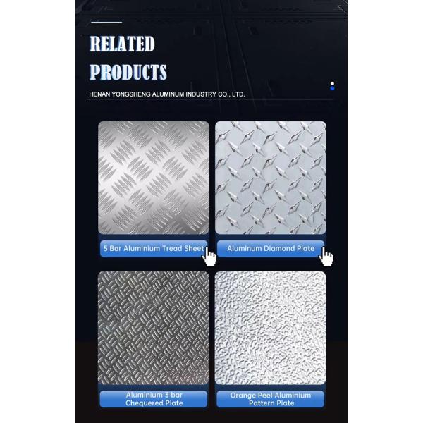 1050 Aluminum Diamond Plate Patterned Aluminium Checkered Sheet Embossed Pattern