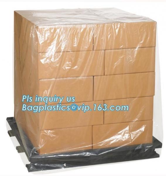 Custom Pallet Cover Bags | Wholesale Plastic Cover Bags, Gusseted Pallet Covers on Rolls, PackagingSupplies, Heat Shrink