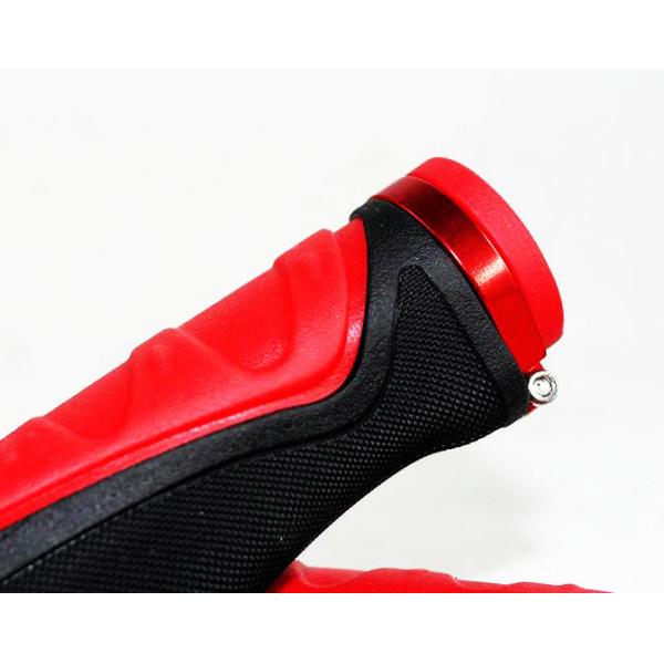 New Design Ergonomic Bicylce MTB High Quanlity Rubber&Alloy Lock Grips Components Bar End Handlebars Push On Soft Grips