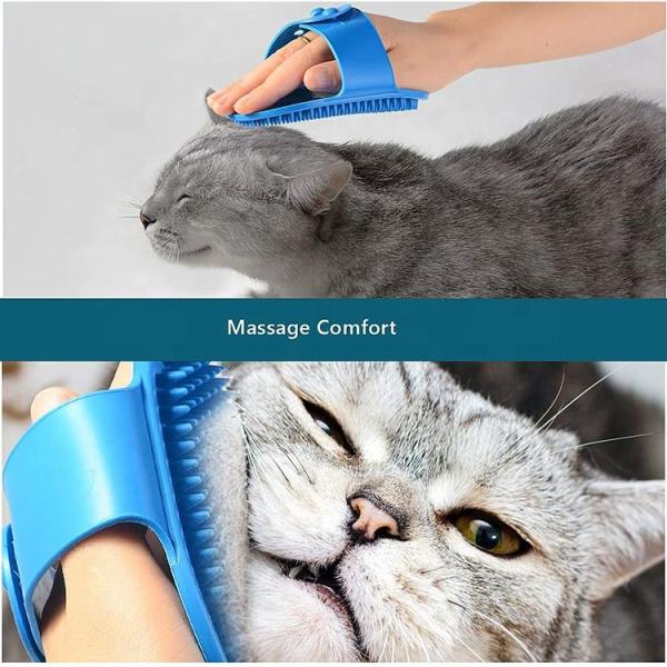 Reusable Pet Hair Remover Brush , Pet Shampoo Brush 26x12cm