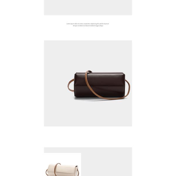 2024 NEW SIMPLE FASHION SMALL BAG NETWORK RED EVERYTHING SINGLE SHOULDER CROSSBODY FEMALE BAG FASHION NICHE CYLINDER BAG