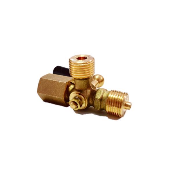 CNC Three Way Pressure Gauge Cock Lead Free Brass