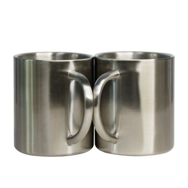 Sublimation Coffee Mugs With Handle Stainless Steel Double Wall Sublimation Camping Mug