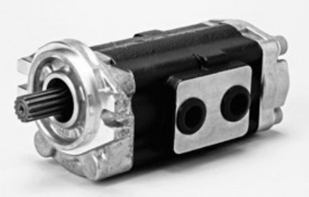 Compact Two Stage Gear Pump Forklift Hydraulic Pump Shimadzu Type