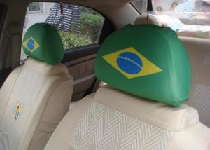 Quality European Style Car Seat Headrest Covers Personalized For Soccer Fans wholesale