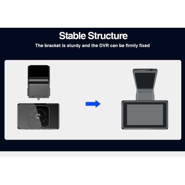 CMOS 3 Inch Side View Dash Cam WIFI GPS Car Camcorder Front And Rear View