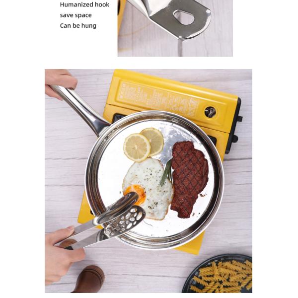 Hot Selling Kitchen Stainless Steel Non Stick Fry Pan Three Layer Double Bottom Medical Stone Frying Pans