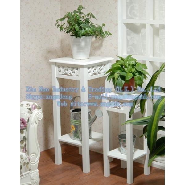 Wooden table, wooden flower pot holder, wooden living room furniture