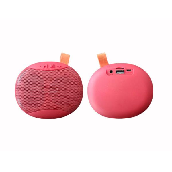 1200mAh Battery Red Portable Bluetooth Speakers With 5W Support TF Card U Disk