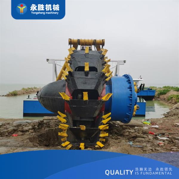 6 inch mini cutter suction dredger for small river channel, 30m3/h sediment extraction