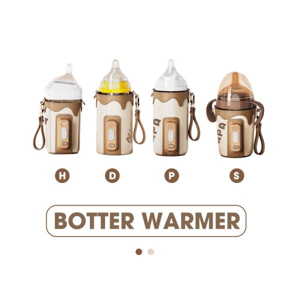 USB Rechargeable Heating Travel Bottle Warmer For Baby Feeding