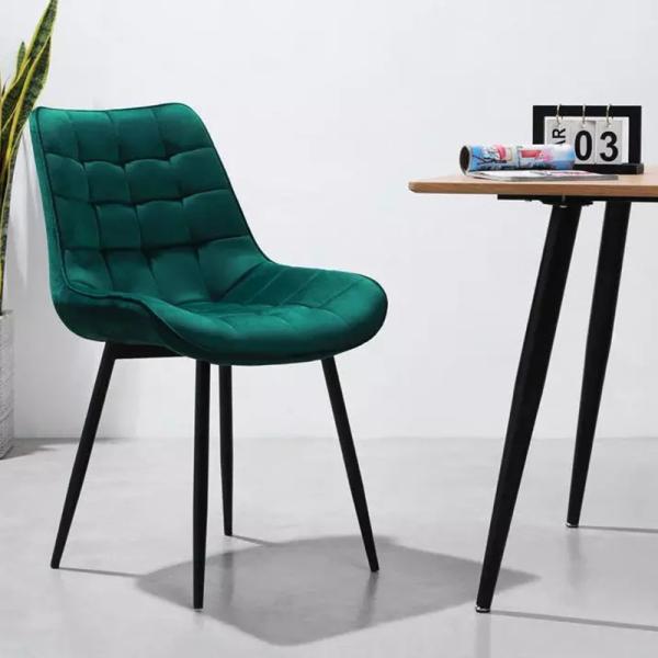 High Density Rebound Sponge Modern Metal Dining Chairs 5.4kgs N.W