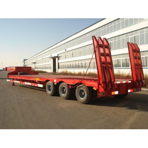80ton low-bed trailer price China semi trailer factory low loader semi trailer truck