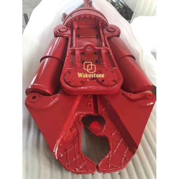 Excavator hydraulic shears for crushing and secondary demolition