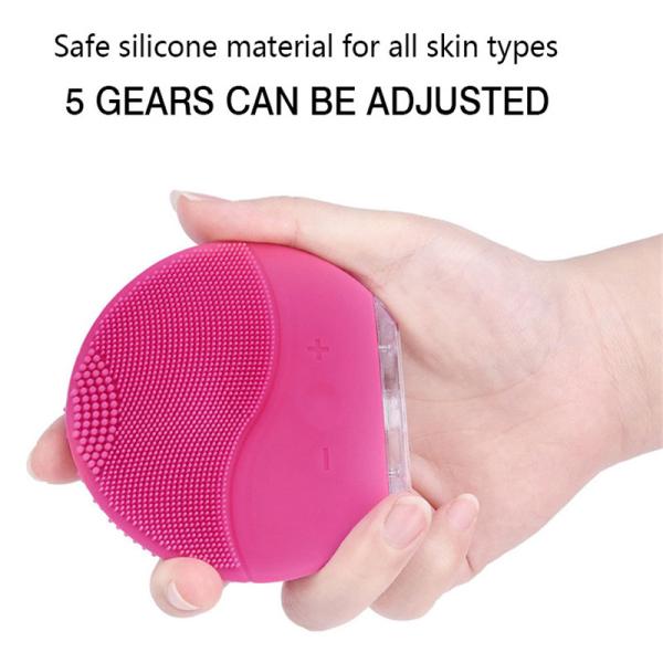 Facial Cleansing Brush Wireless Charging Electric Sonic Face Massager IPX7 waterproof