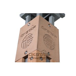 wooden street lamp outdoor fitness sit up board