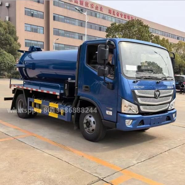 Original Factory High Quality AUMARK 4000 Liters Sewage Suction Truck With Best Price Vacuum Sewer Sludge Truck