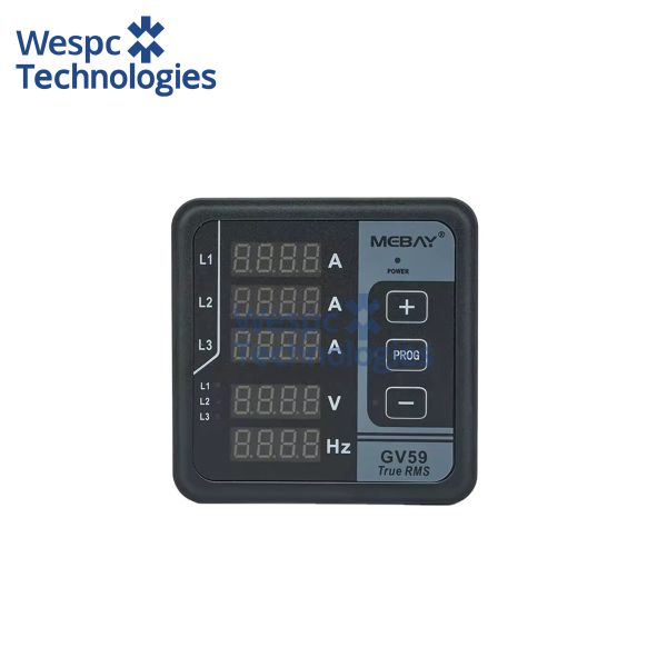 WESPC Original Mebay GV59 Digital Display Meter for Diesel Generator Set Monitoring