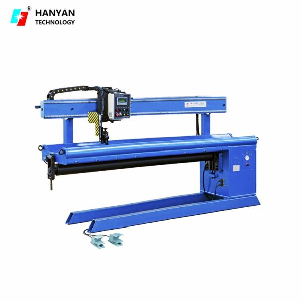 Touch Screen Robotic Seam Welder Machine 2500mm Longitudinal Seam welder 98.43 Inch