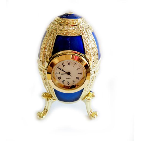 Enamel Faberge Easter Egg Jewelry Box Metal Decorative Faberge Egg Jewelry Box Pewter Easter egg Russian trinket box