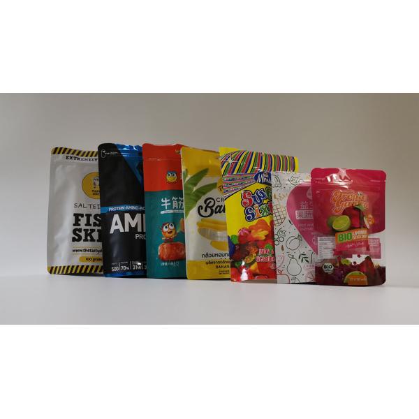 Toys Mini Gravure Printing 3 Side Seal Flat Pouch