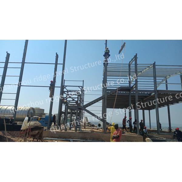 Easy Installation Steel Structure Building Custom Metal Buildings Painted Galvanized Structural Steel Warehouse