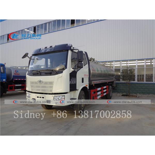 FAW 4X2 8cbm Stainless Steel Fresh Milk Tanker Truck